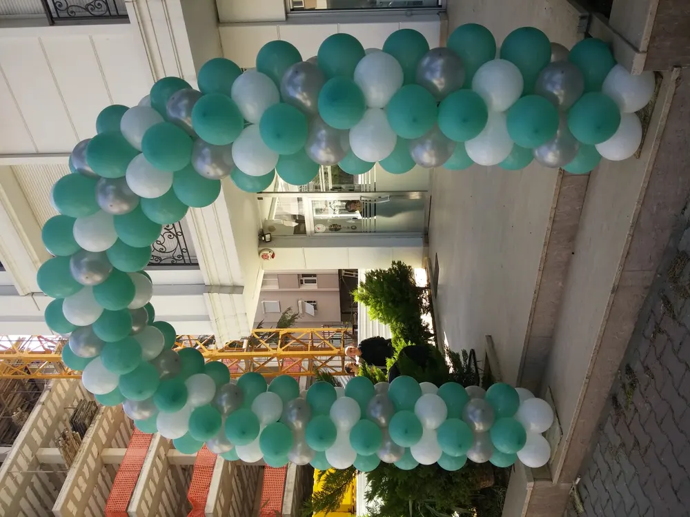 Kapı Takı Balon Süsleme çalışması — Esin Balon İstanbul