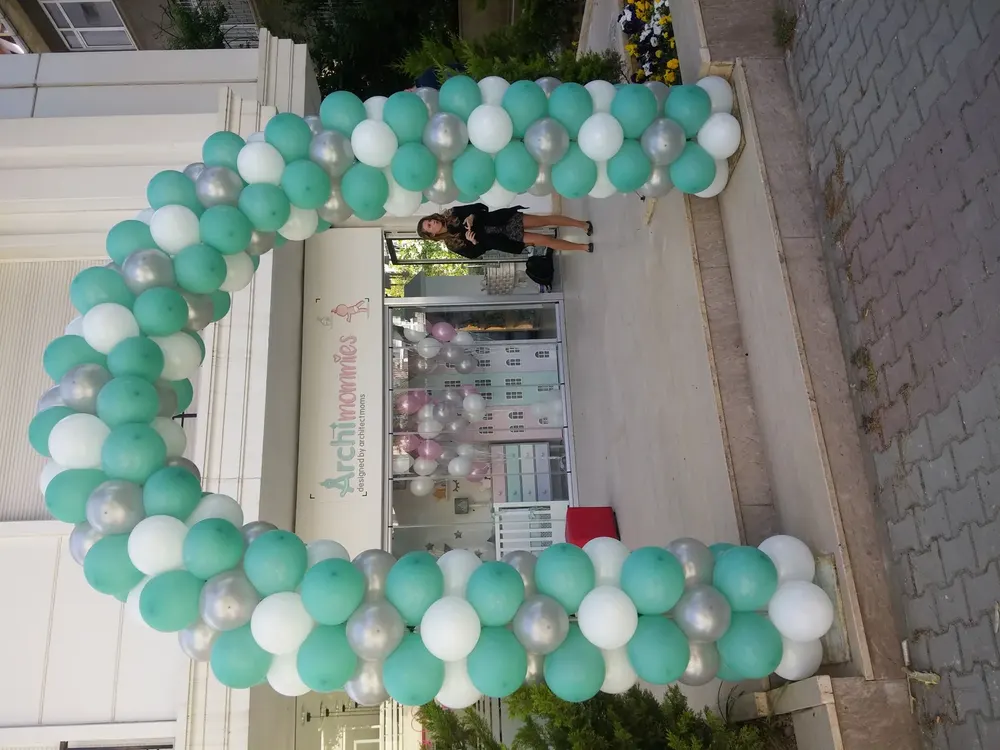 Kapı Takı Balon Süsleme çalışması — Esin Balon İstanbul