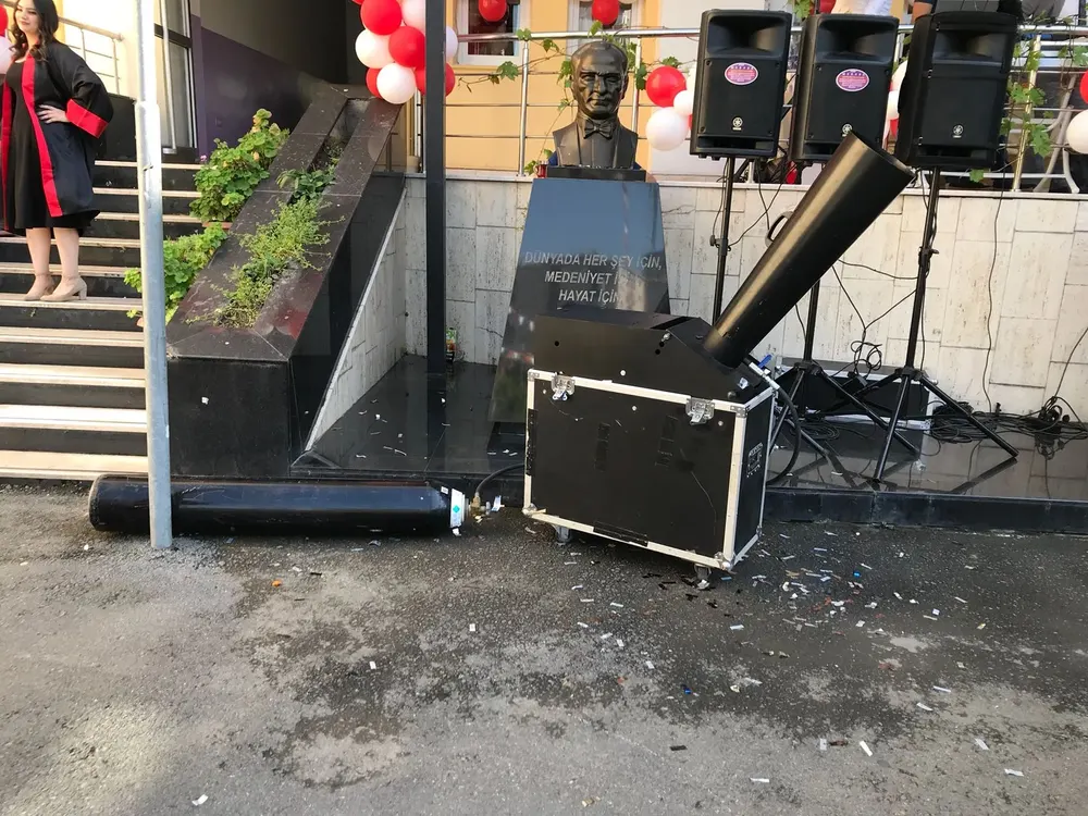 Konfeti Makinası çalışması — Esin Balon İstanbul