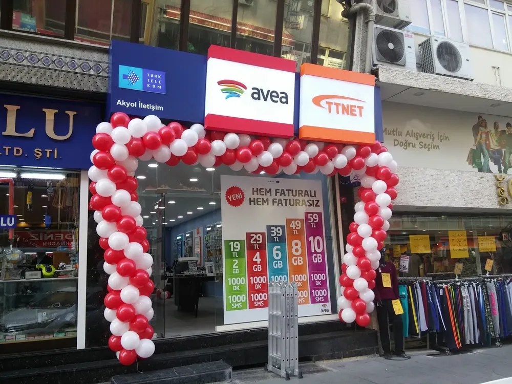 Mağaza Açılışı Balon Süsleme çalışması — Esin Balon İstanbul