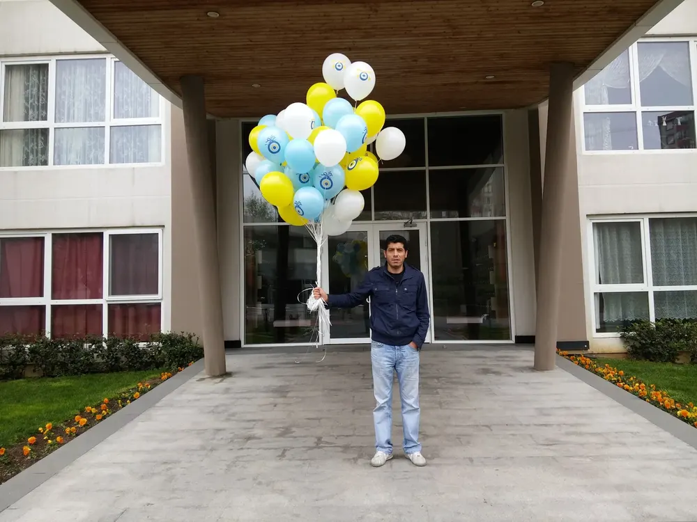 İstanbul uçan balon süsleme uygulaması — Esin Balon organizasyon