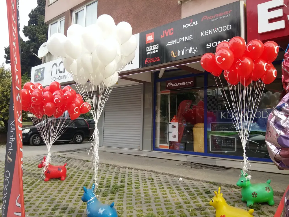 Uçan Balon Süsleme çalışması — Esin Balon İstanbul