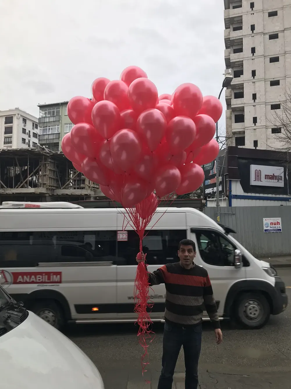 İstanbul uçan balon süsleme uygulaması — Esin Balon organizasyon