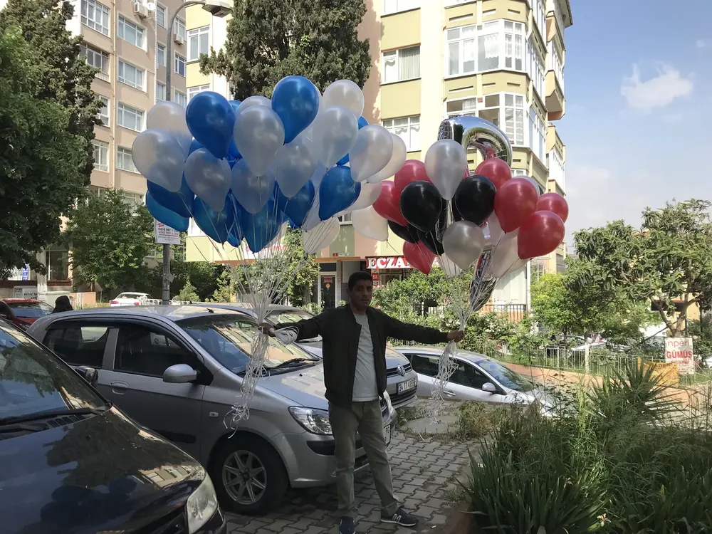 Uçan Balon Süsleme çalışması — Esin Balon İstanbul