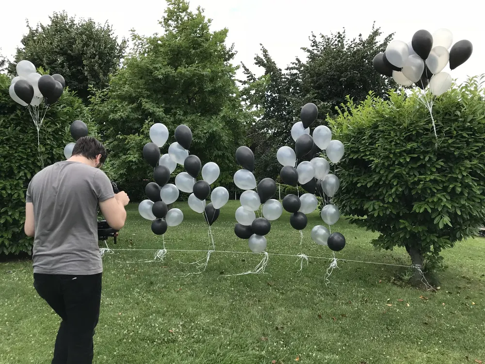 İstanbul uçan balon süsleme uygulaması — Esin Balon organizasyon