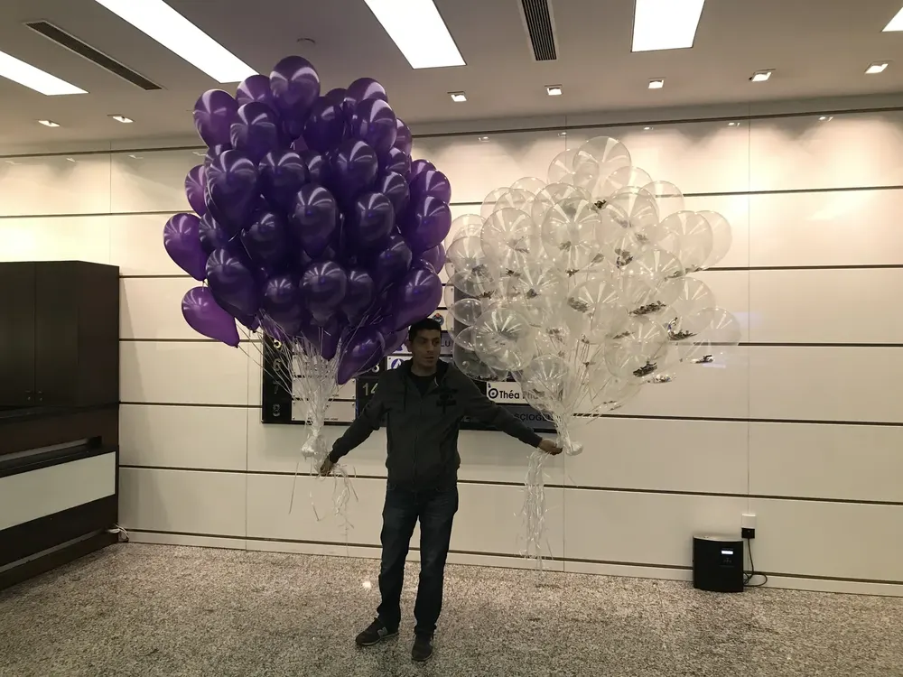 İstanbul uçan balon süsleme uygulaması — Esin Balon organizasyon