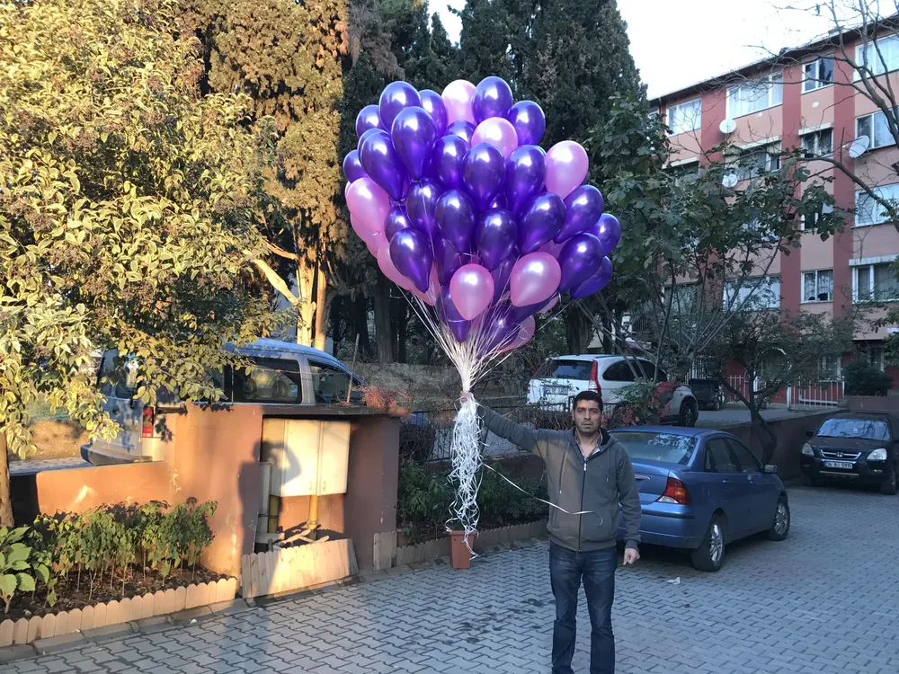 İstanbul uçan balon süsleme uygulaması — Esin Balon organizasyon
