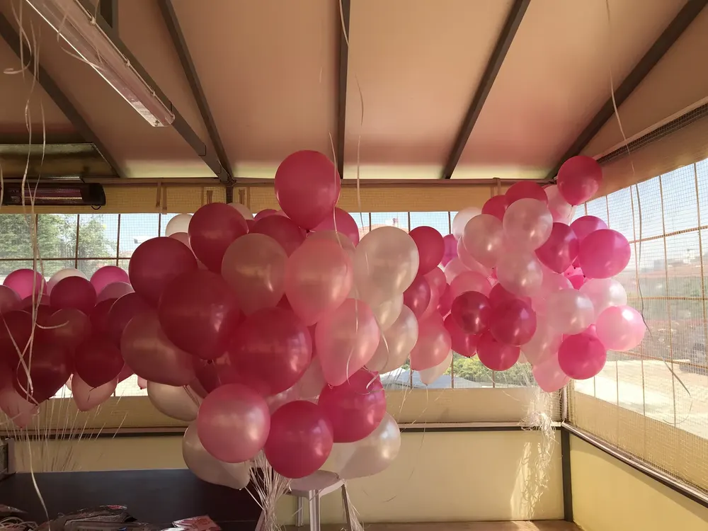 İstanbul uçan balon süsleme uygulaması — Esin Balon organizasyon