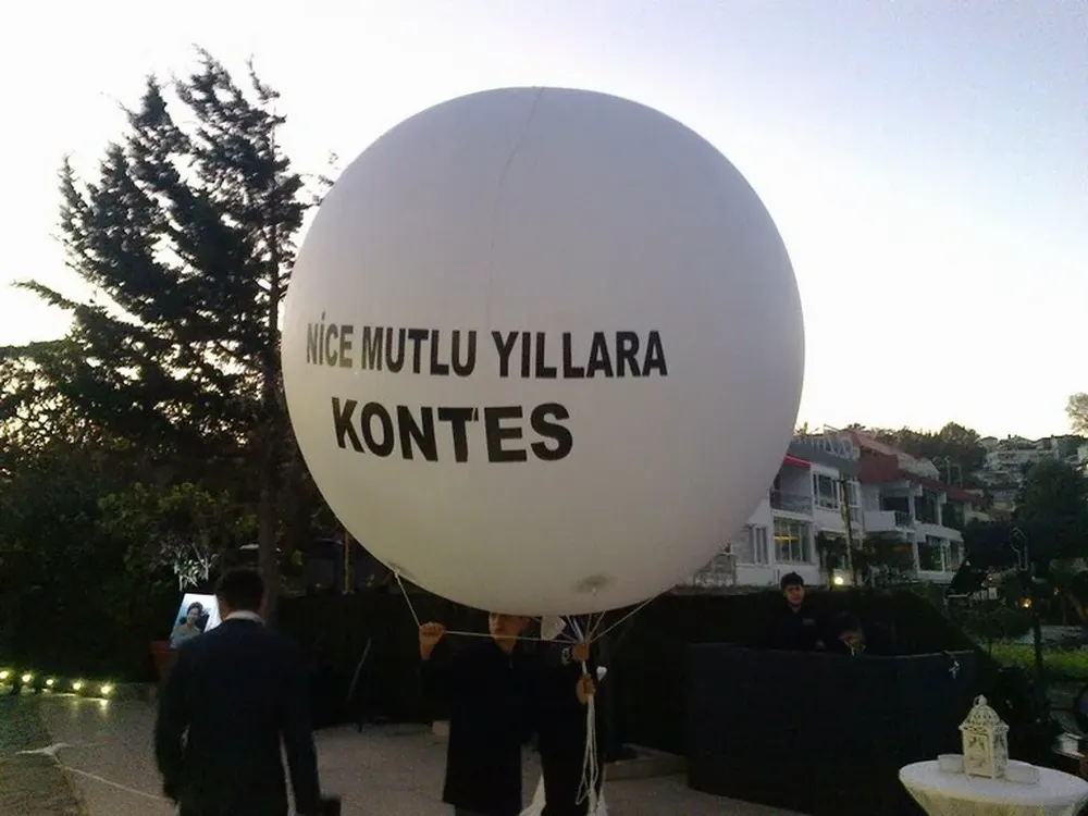 İstanbul zeplin balon uygulaması — Esin Balon organizasyon