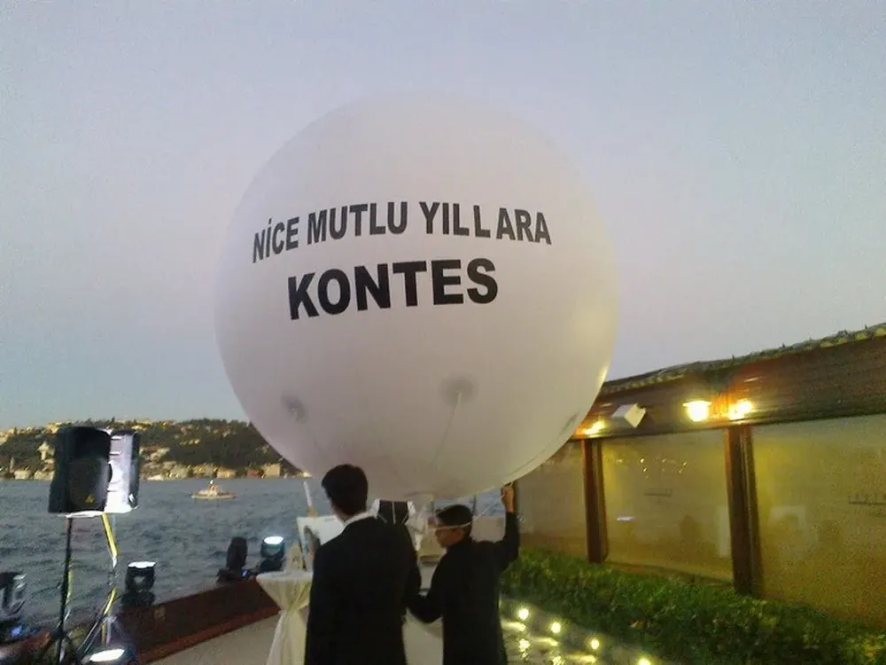 Zeplin Balon çalışması — Esin Balon İstanbul
