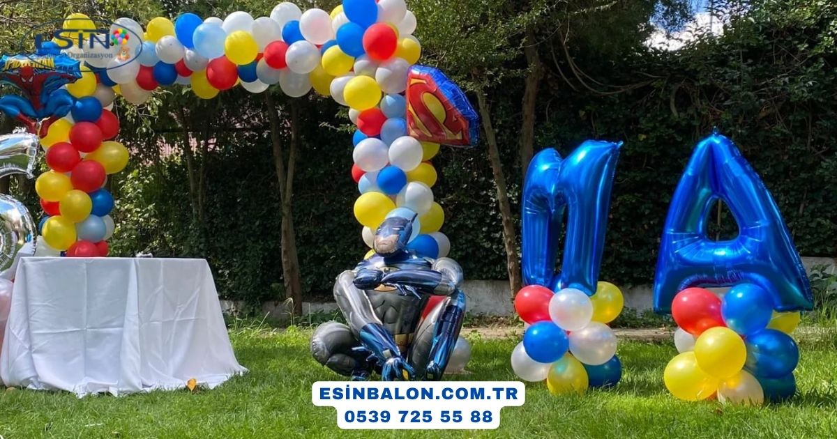 Baby shower balon süsleme pembe konsept — Esin Balon anne adayı sürprizi