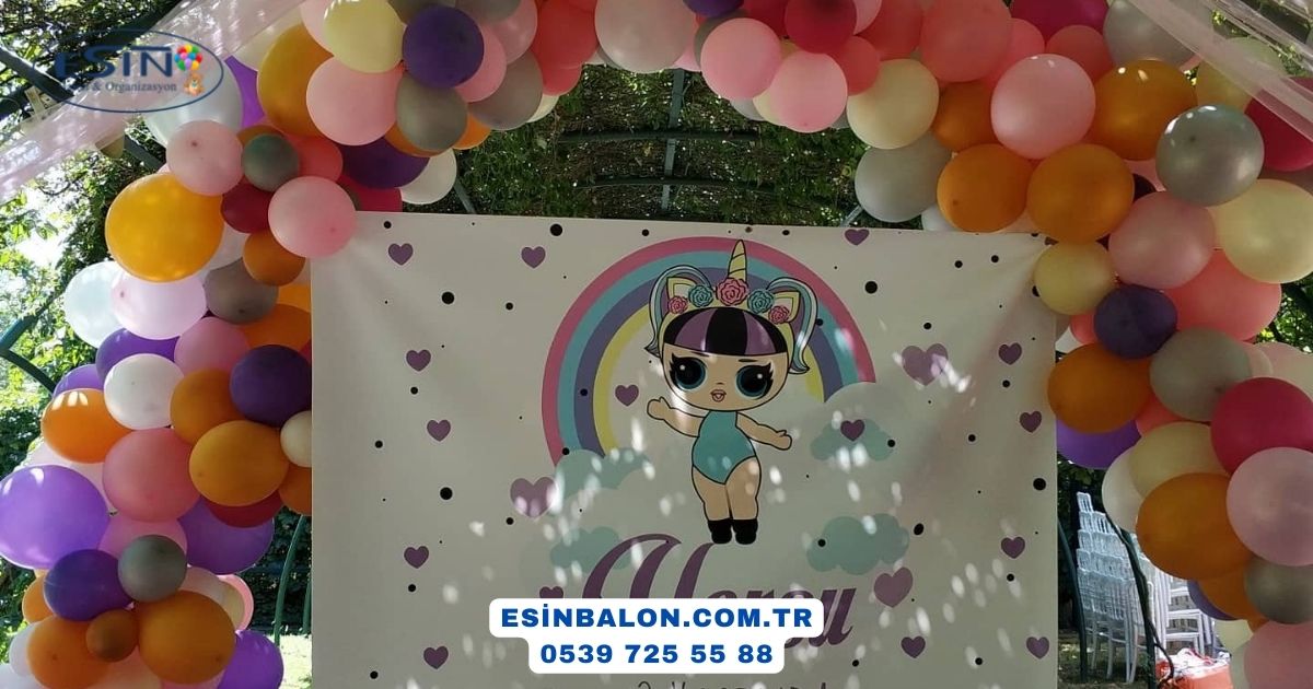 Maltepe balon süsleme modern site — Esin Balon sahil etkinlik